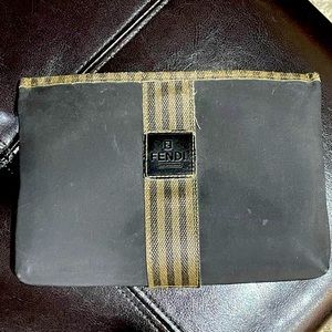 Authentic Fendi Cosmetic Case Pouch Vintage